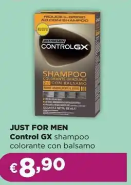 La Saponeria JUST FOR MEN Control GX shampoo colorante con balsamo offerta