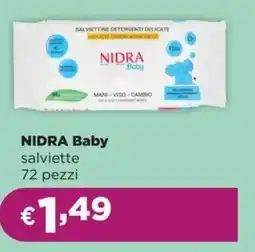 La Saponeria NIDRA Baby salviette 72 pezzi offerta