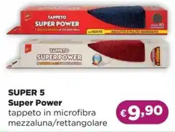 La Saponeria SUPER 5 Super Power tappeto in microfibra mezzaluna/rettangolare offerta