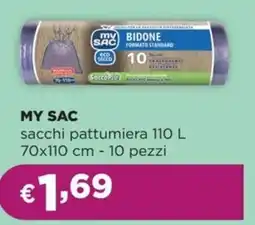 La Saponeria MY SAC sacchi pattumiera 110 L 70x110 cm - 10 pezzi offerta