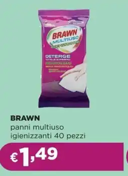 La Saponeria BRAWN panni multiuso igienizzanti 40 pezzi offerta