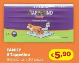 La Saponeria FAMILY Il Tappetino 60x60 cm 30 pezzi offerta