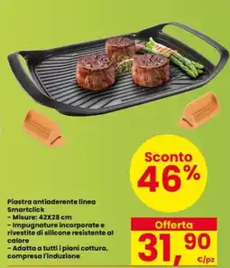 Interspar Piastra antiaderente linea Smartclick offerta