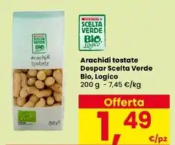 Interspar Arachidi tostate Despar Scelta Verde Bio, Logico offerta