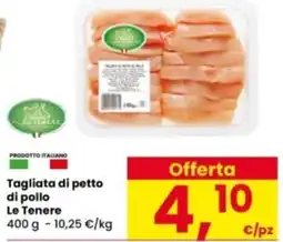 Interspar Tagliata di petto di pollo Le Tenere offerta
