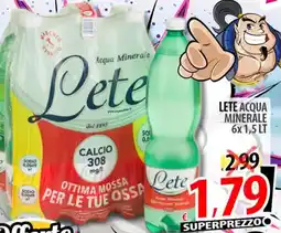 Il Genio Supermercato Lete acqua minerale offerta