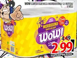 Il Genio Supermercato Wow carta igienica morbidona 12 rotoli offerta