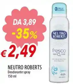IperFamila NEUTRO ROBERTS Deodorante spray offerta