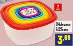 Risparmio Casa Set7 contenitori frigo quadrato offerta