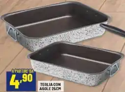 Risparmio Casa Teglia con asole 25cm offerta