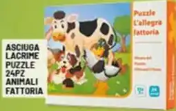 Risparmio Casa Asciuga lacrime puzzle 24pz animali fattoria offerta