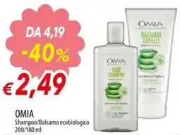 IperFamila OMIA Shampoo/Balsamo ecobiologico offerta