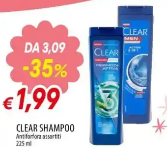 IperFamila CLEAR shampoo antiforfora assortiti offerta