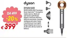 IperFamila DYSON Hair dryer supers.hd07 tecnologia dyson supersonic offerta