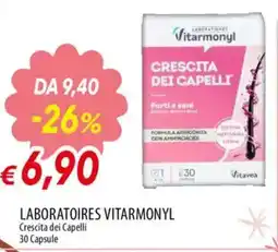 IperFamila LABORATOIRES VITARMONYL Crescita dei Capelli 30 capsule offerta