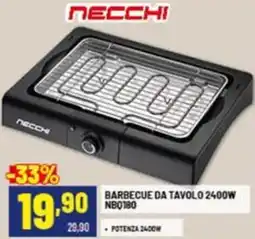 Risparmio Casa NECCHI BARBECUE DA TAVOLO 2400W NBQ180 offerta