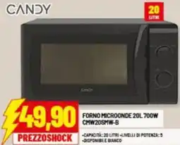 Risparmio Casa CANDY FORNO MICROONDE 20L 700W CMW20SMW-B offerta