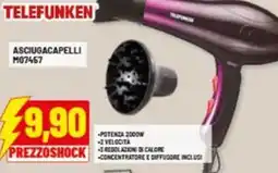 Risparmio Casa TELEFUNKEN ASCIUGACAPELLI M07457 offerta