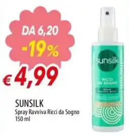 IperFamila SUNSILK Spray Ravviva Ricci da Sogno offerta
