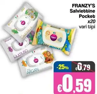 Franzy's FRANZY'S Salviettine Pocket offerta