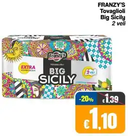 Franzy's FRANZY'S Tovaglioli Big Sicily 2 veli offerta