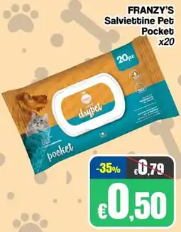 Franzy's FRANZY'S Salviettine Pet Pocket offerta