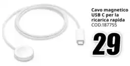 MediaWorld Cavo magnetico USB C per la ricarica rapida offerta