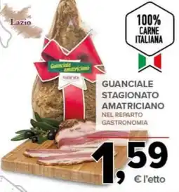 Todis Guanciale stagionato amatriciano offerta