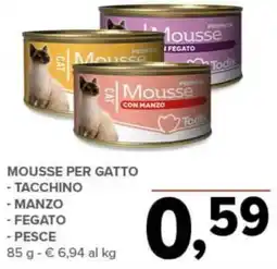 Todis Mousse per gatto offerta