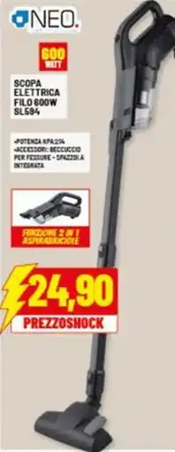 Risparmio Casa NEO SCOPA ELETTRICA FILO 600W SL594 offerta