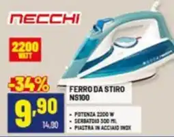 Risparmio Casa NECCHI FERRO DA STIRO NS100 offerta