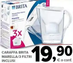 Todis Caraffa brita marella/3 filtri inclusi offerta