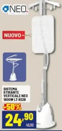 Risparmio Casa NEO SISTEMA STIRANTE VERTICALE NEO 1800W LT-9228 offerta