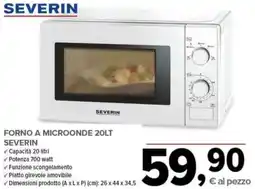 Todis Severin forno a microonde 20lt offerta