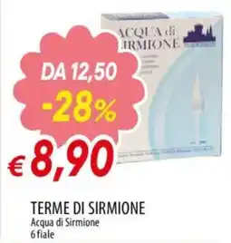 IperFamila TERME DI SIRMIONE Acqua di Sirmione 6 fiale offerta