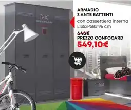Conforama Armadio 3 ante battenti offerta