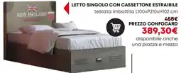 Conforama Letto singolo con cassettone estraibile offerta