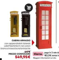 Conforama Cabina armadio offerta
