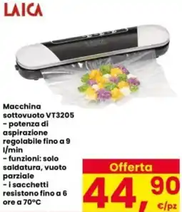 Interspar LAICA Macchina sottovuoto VT3205 offerta