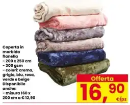 Interspar Coperta in morbida flanella offerta