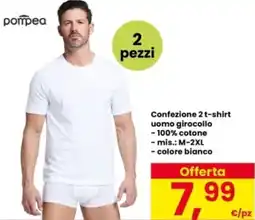 Interspar Pompea Confezione 2 t-shirt offerta