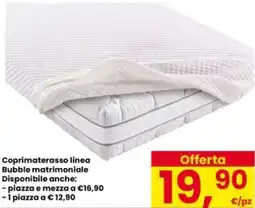 Interspar Coprimaterasso linea Bubble matrimoniale offerta