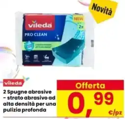 Interspar Vileda 2 Spugne abrasive offerta