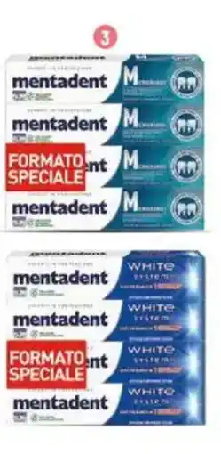 IperFamila MENTADENT Dentifricio White System/Microgranuli offerta