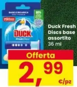 Interspar Duck Fresh Discs base assortito offerta