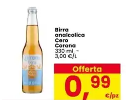 Interspar Birra analcolica Cero Corona offerta