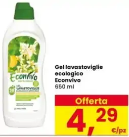 Interspar Gel lavastoviglie ecologico Econvivo offerta