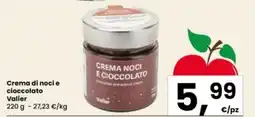 Interspar Crema di noci e cioccolato Valier offerta