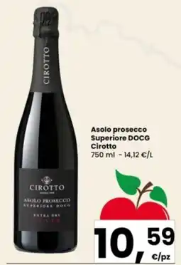 Interspar Asolo prosecco Superiore DOCG Cirotto offerta