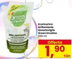 Interspar Ecoricarica brillantante lavastoviglie Green Emotion offerta